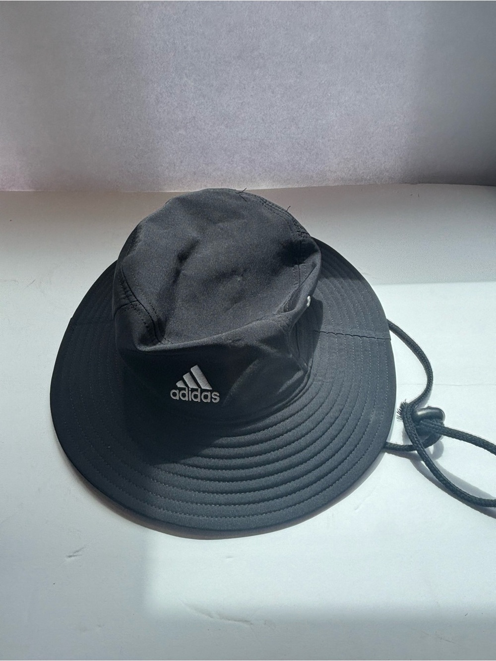 adidas Black Boonie Bucket Hat with Chin Strap